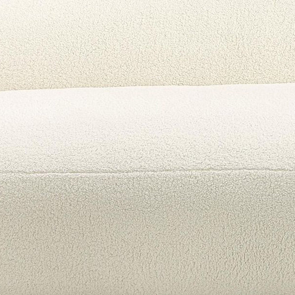 LuxeLounge Boucle 3 Seater Sofa Crème