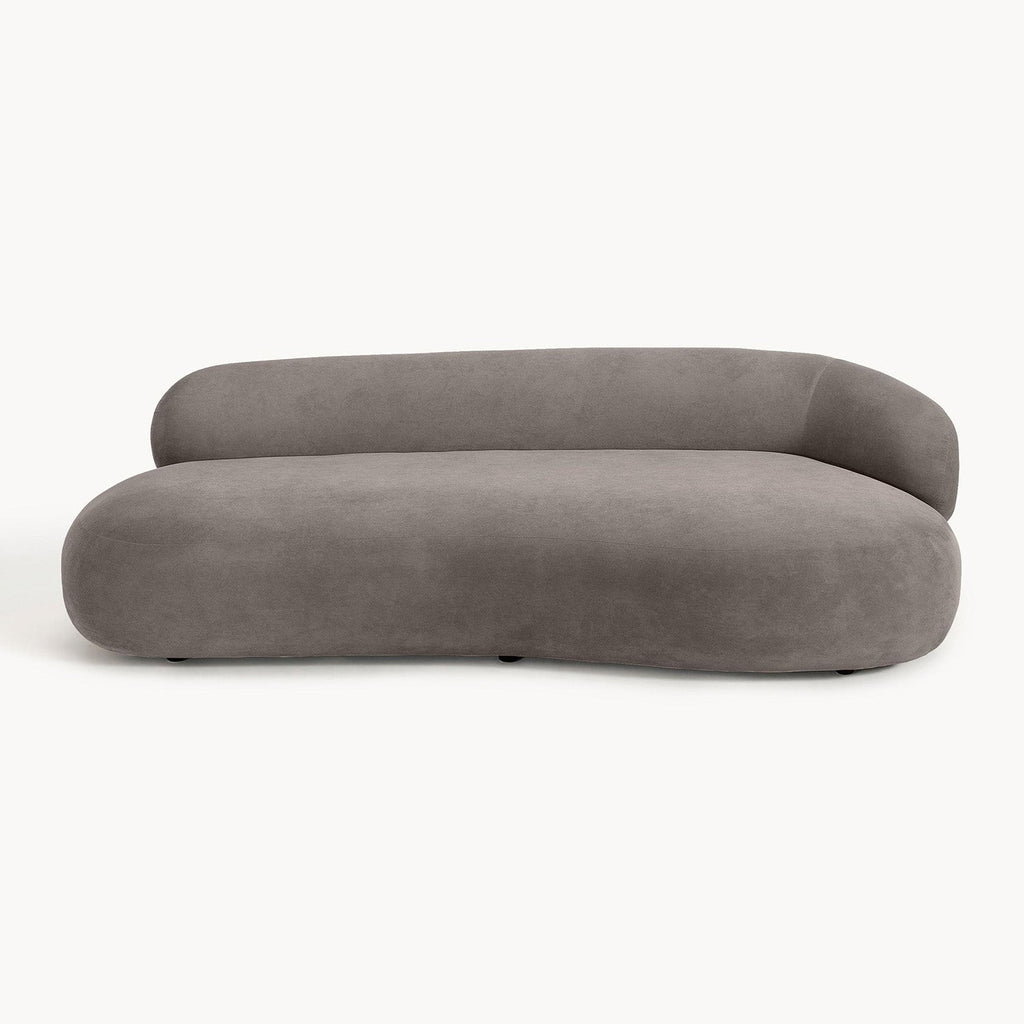 LuxeLounge Contemporary 3 Seater Sofa Dark Grey