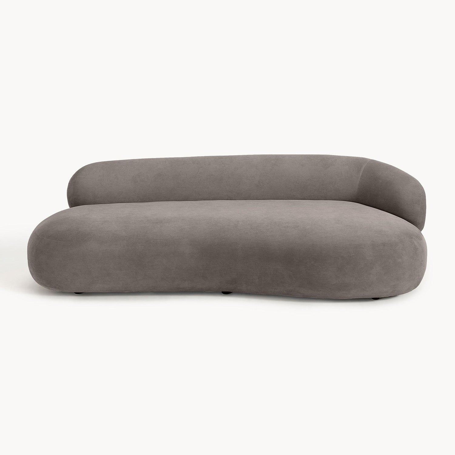 LuxeLounge Contemporary 3 Seater Sofa Dark Grey