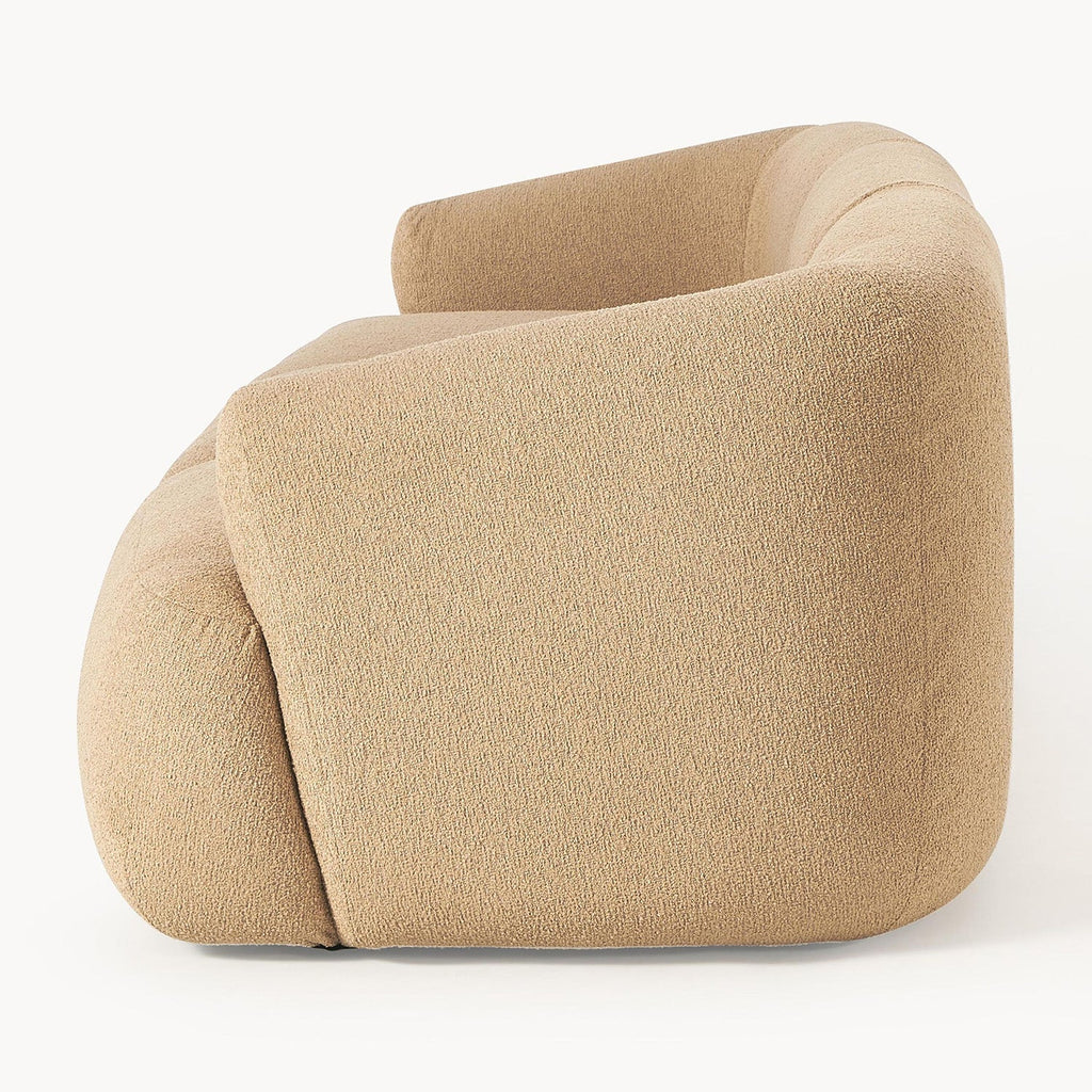 ZenLiving 3 Seater Sofa Boucle Beige