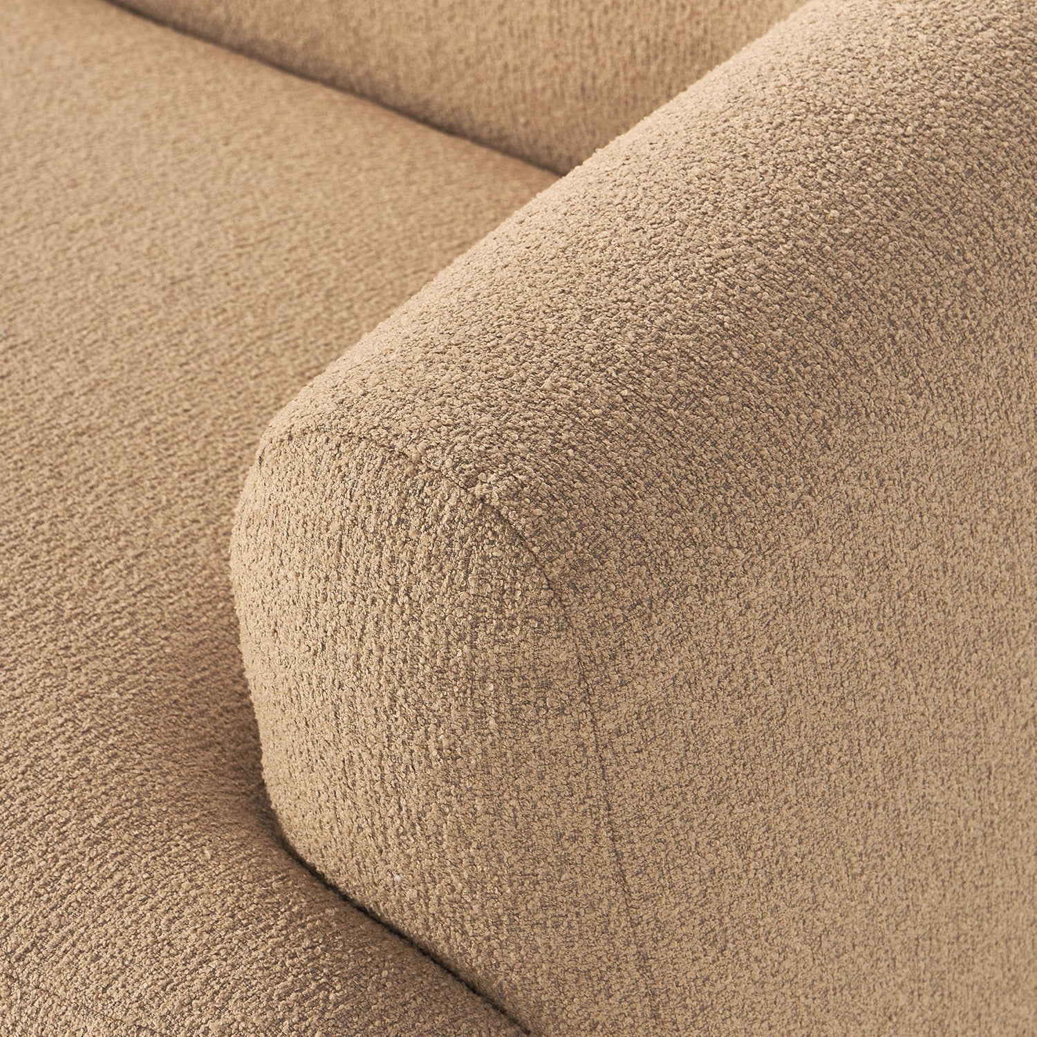 ZenLiving 3 Seater Sofa Boucle Beige