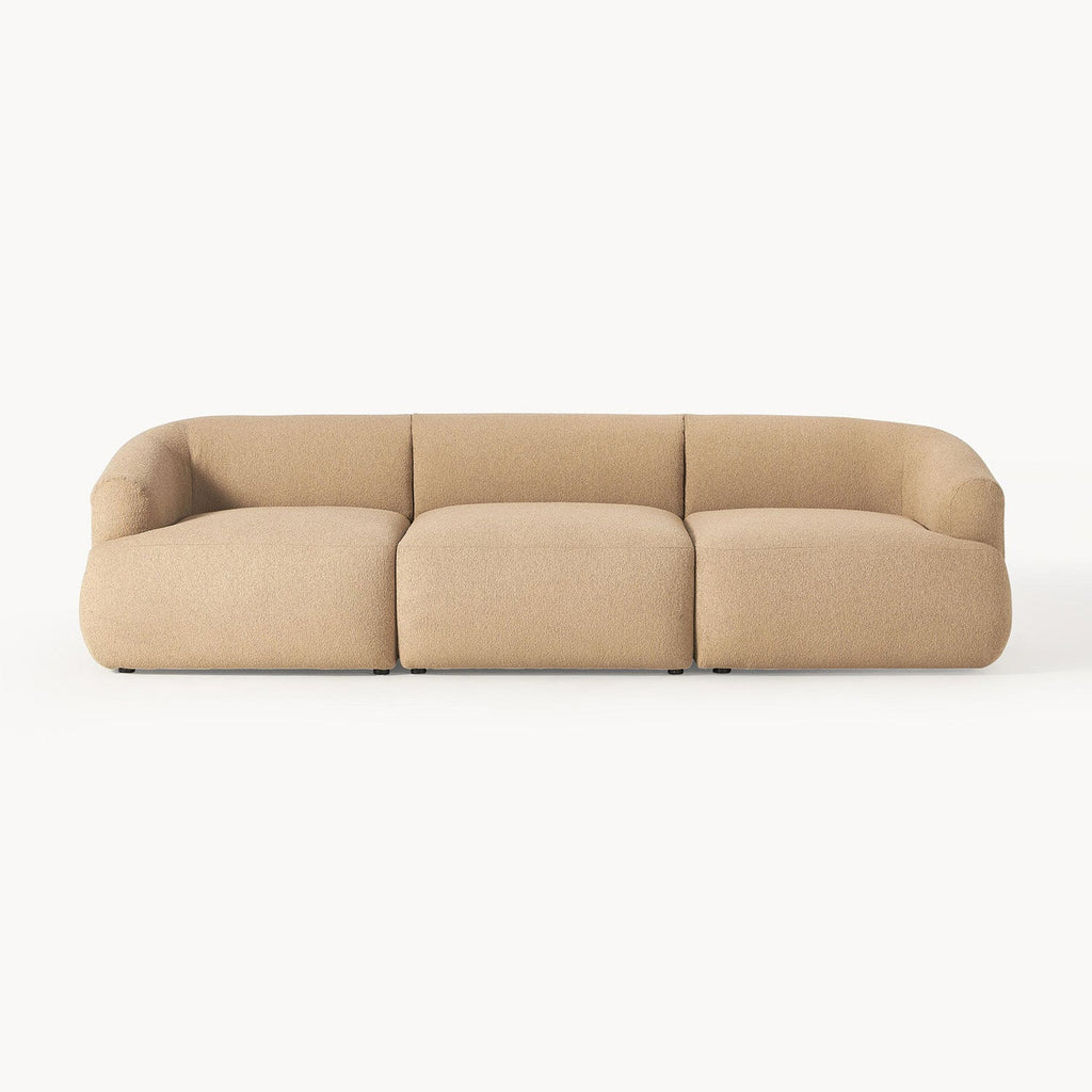 ZenLiving 3 Seater Sofa Boucle Beige