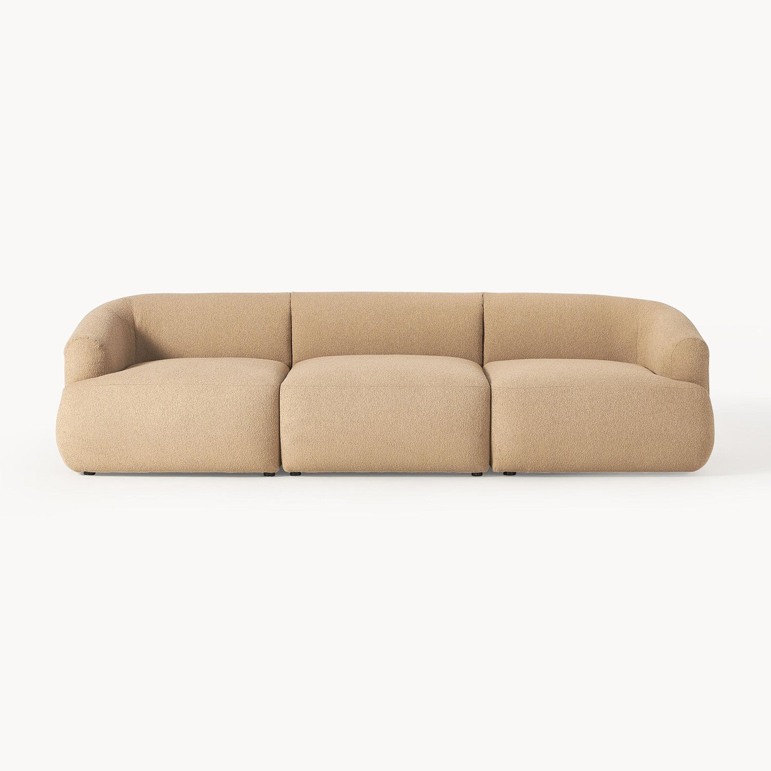 ZenLiving 3 Seater Sofa Boucle Beige