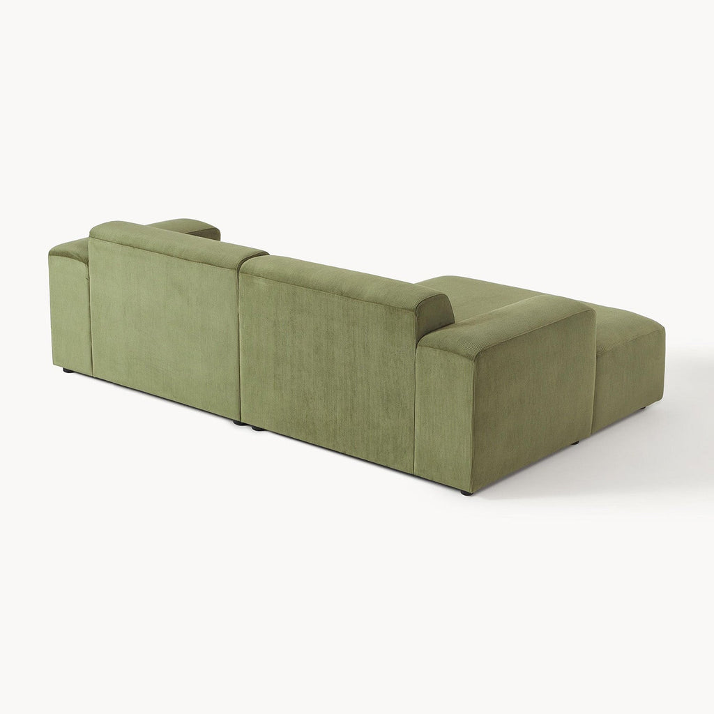 Sophisticated Comfort Corduroy 2 Seater Sofa Green