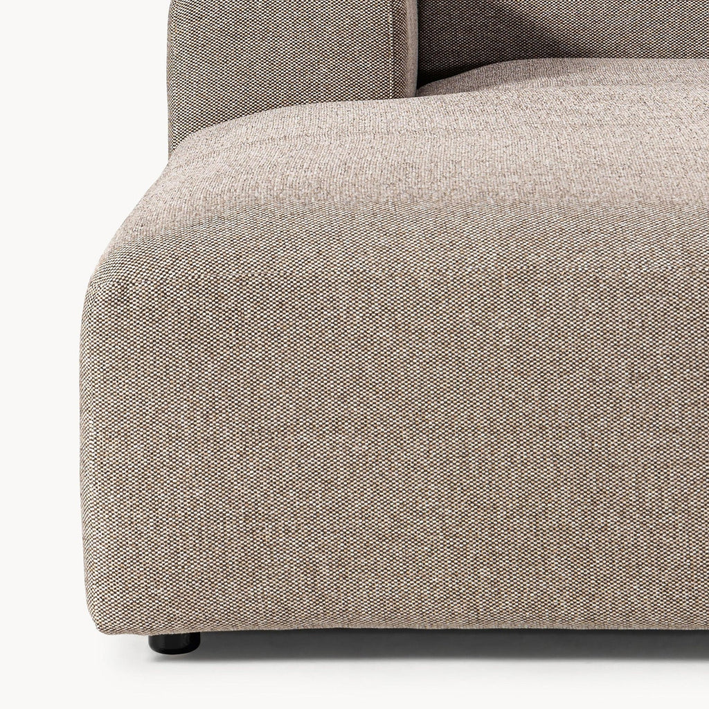 Sophisticated Comfort 3 Seater L Shaped Sofa Beige