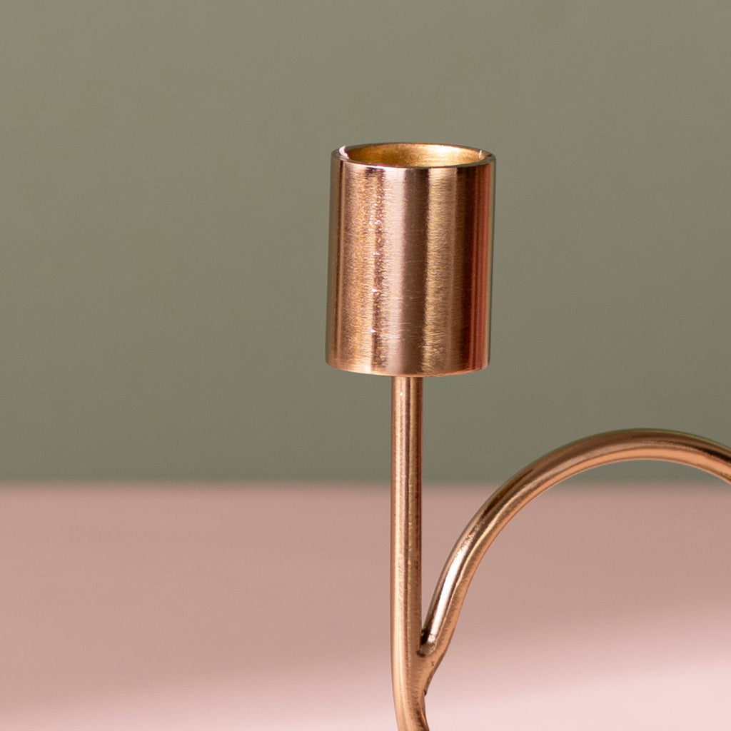 Gilded Elegance: Gold Candle Holder