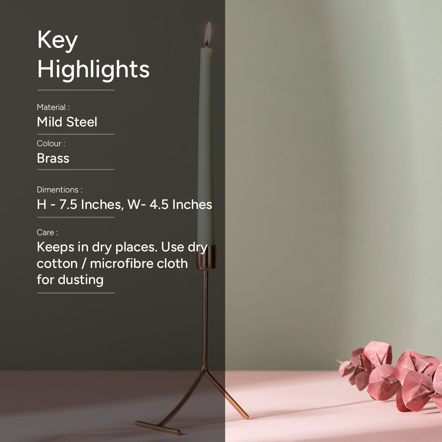 Radiant Gold Candle Holder Elegance