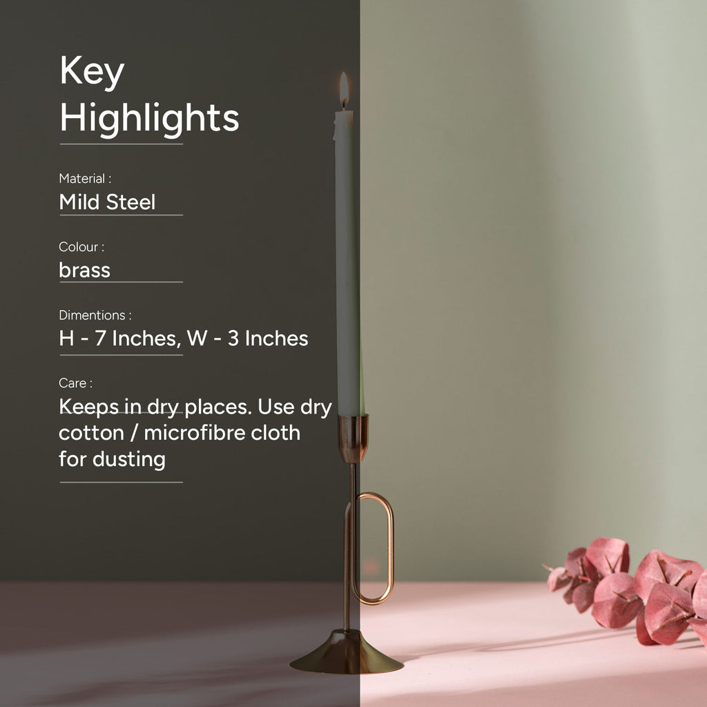 Glamorous Gold: Exquisite Candle Holder Small