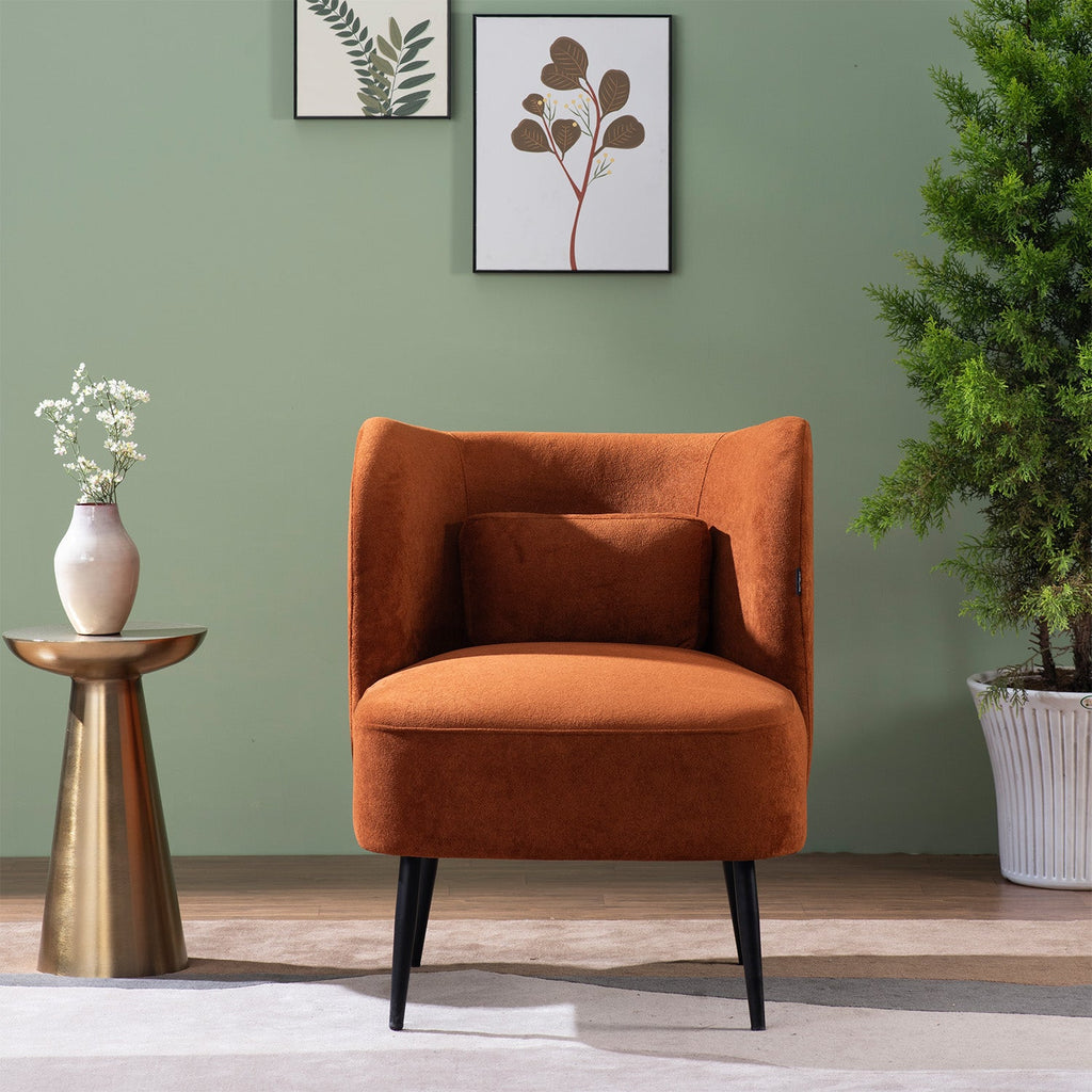Cozy Brown Boucle Lounge Chair | Nestroots