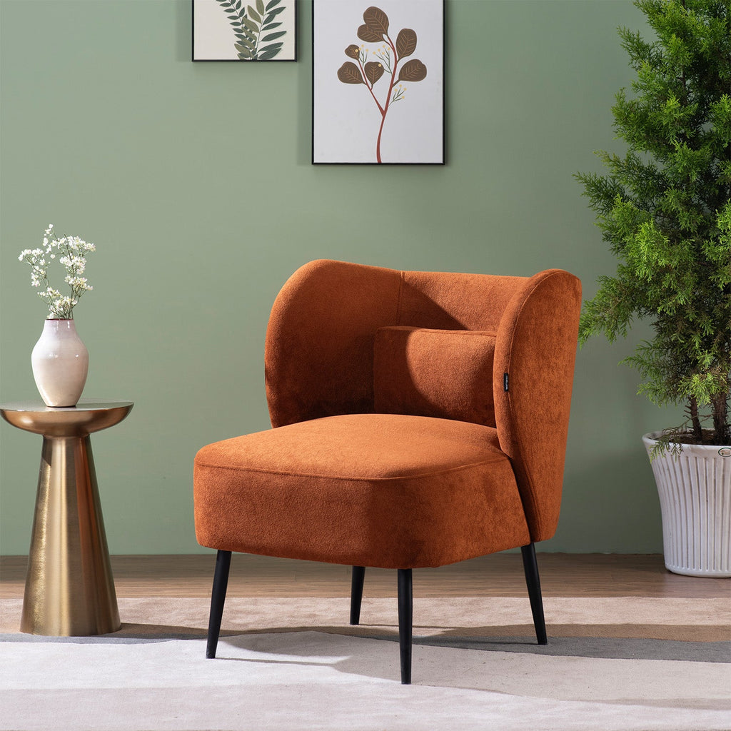 Cozy Brown Boucle Lounge Chair | Nestroots