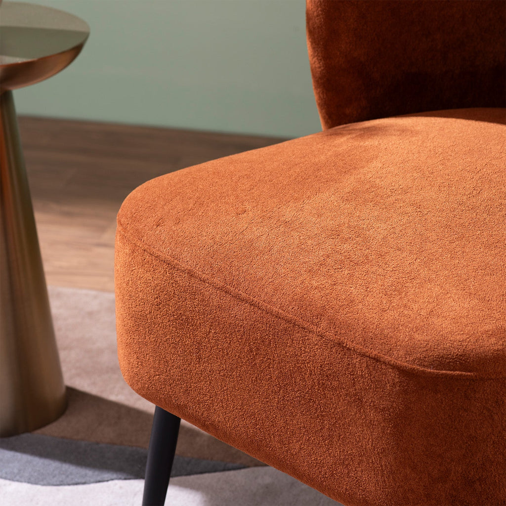 Cozy Brown Boucle Lounge Chair | Nestroots