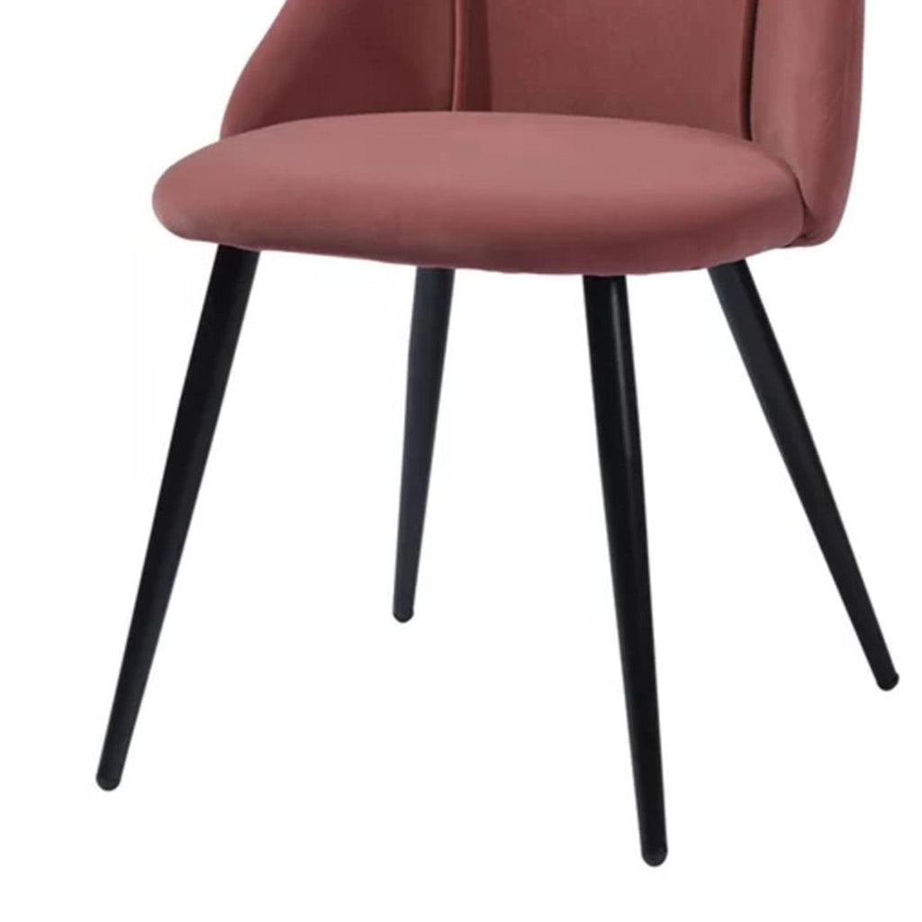 Luxurious Velvet Dining Designer Chair Onion Pink