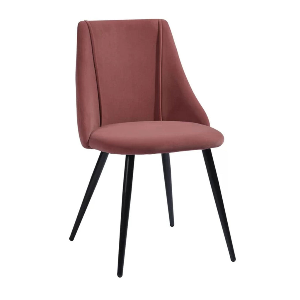 Luxurious Velvet Dining Designer Chair Onion Pink