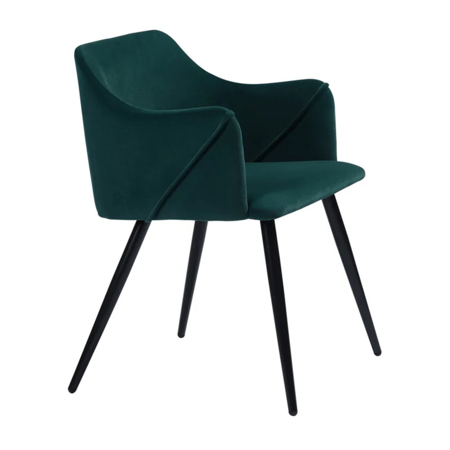 Sophisticated Velvet Dining Designer Chair Green