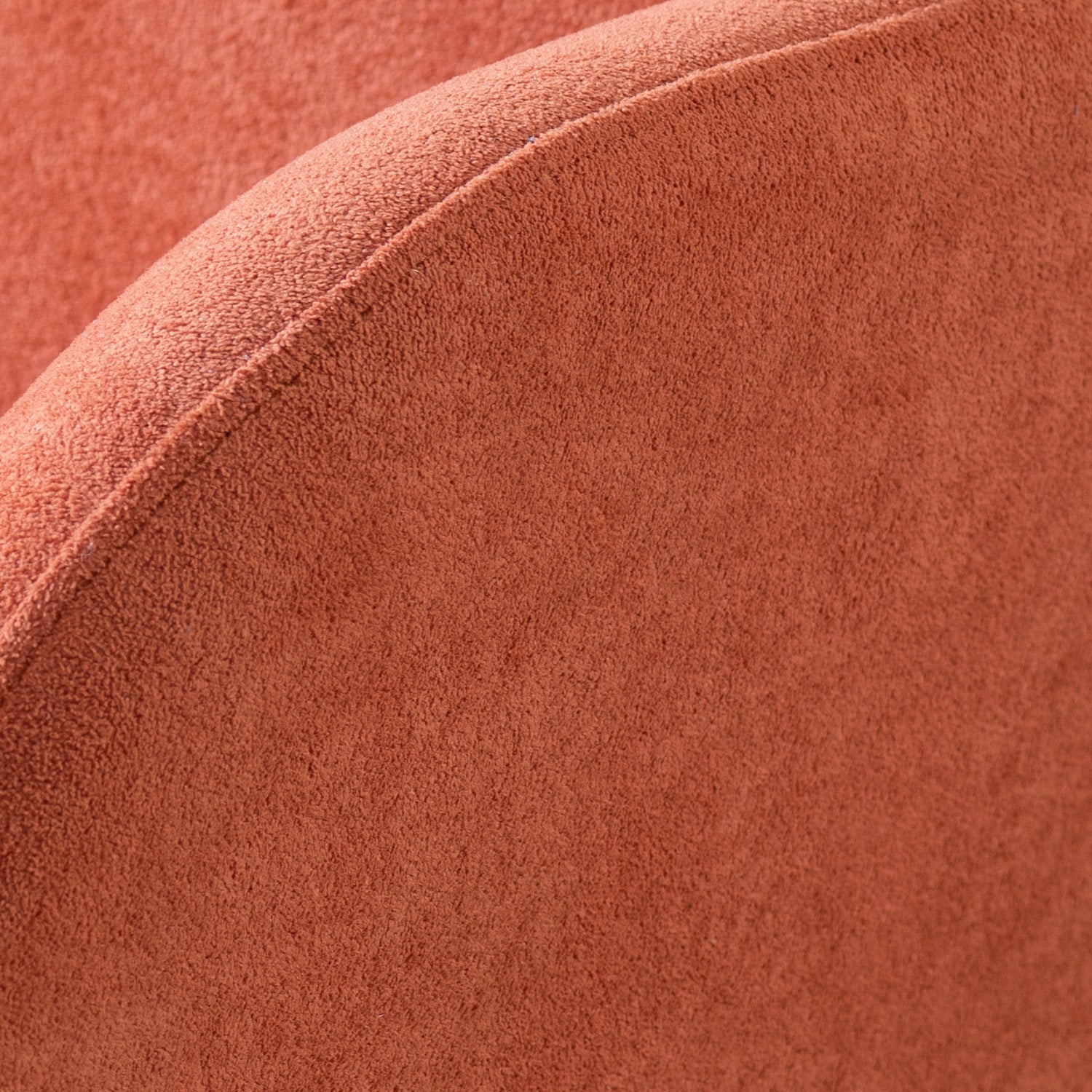 Sunshine Daydream Boucle Lounge Armchair in Orange Color | Nestroots