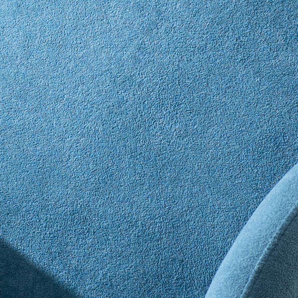 Breezy Blue Boucle Lounge Chair With Sleek Armrests | Nestroots