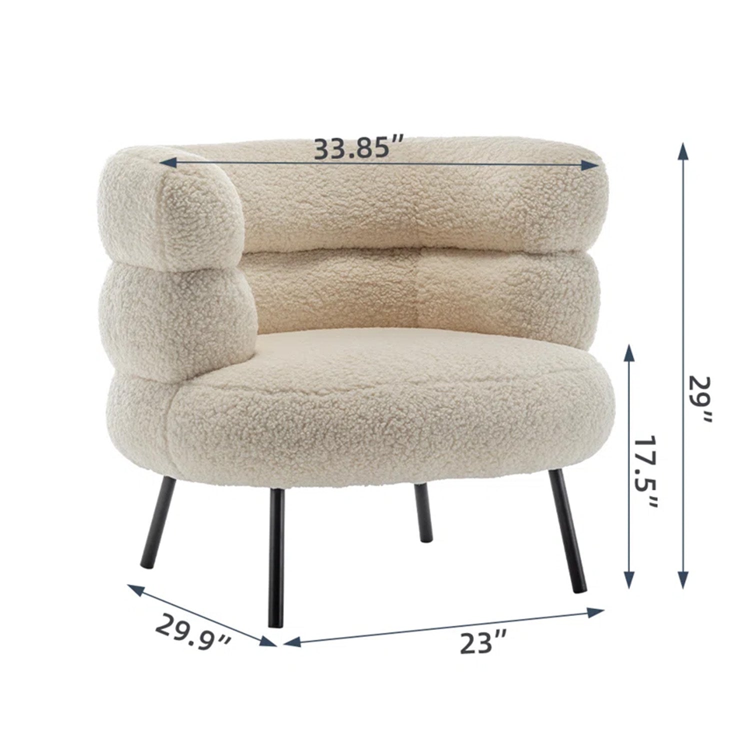 Exquisite Boucle Accent Chair Design Beige