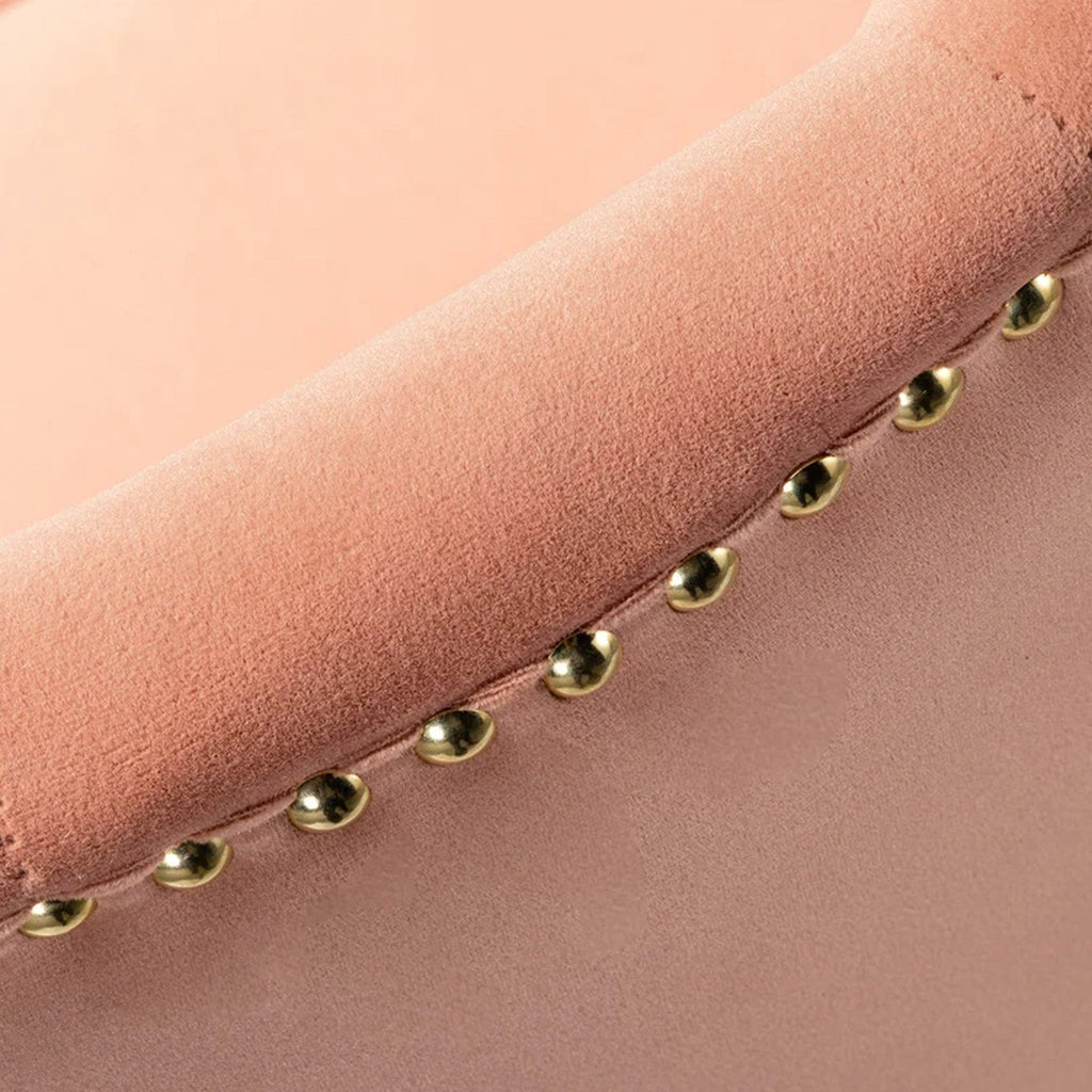 Velvet Tufted Boss Office Chair with Smooth Mobility– Pink|Nestroots | Nestroots