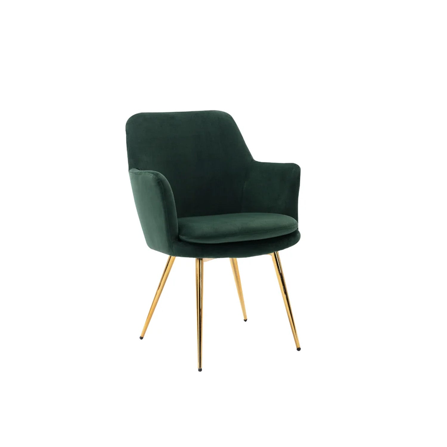Luxurious Velvet Accent Dining Chair Green