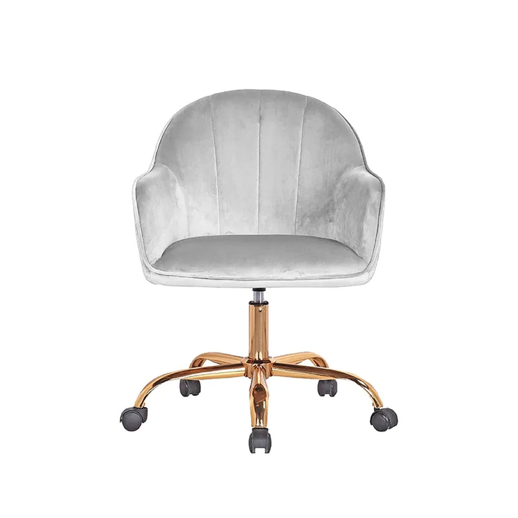 Luxury Tufted Office Chair Mobility Grey