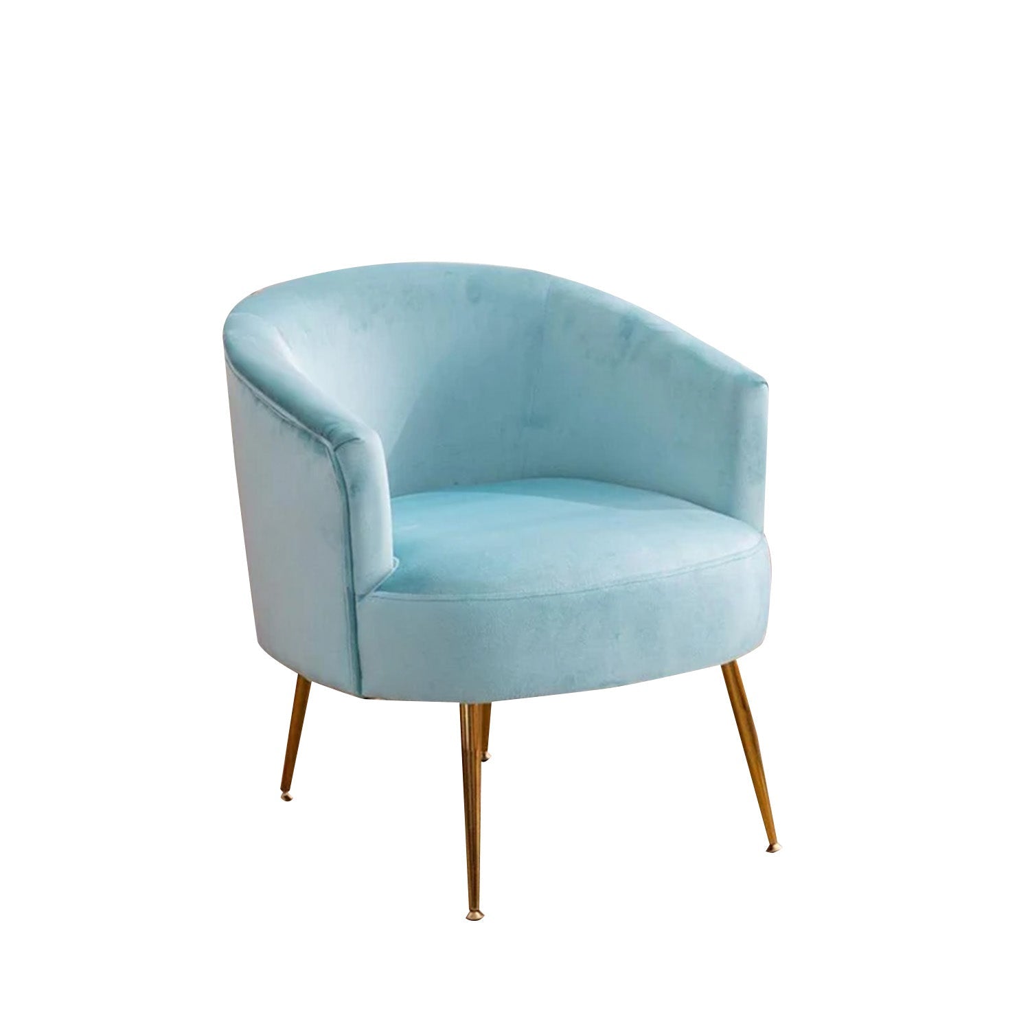 Royal Velvet Accent Chair Sky Blue
