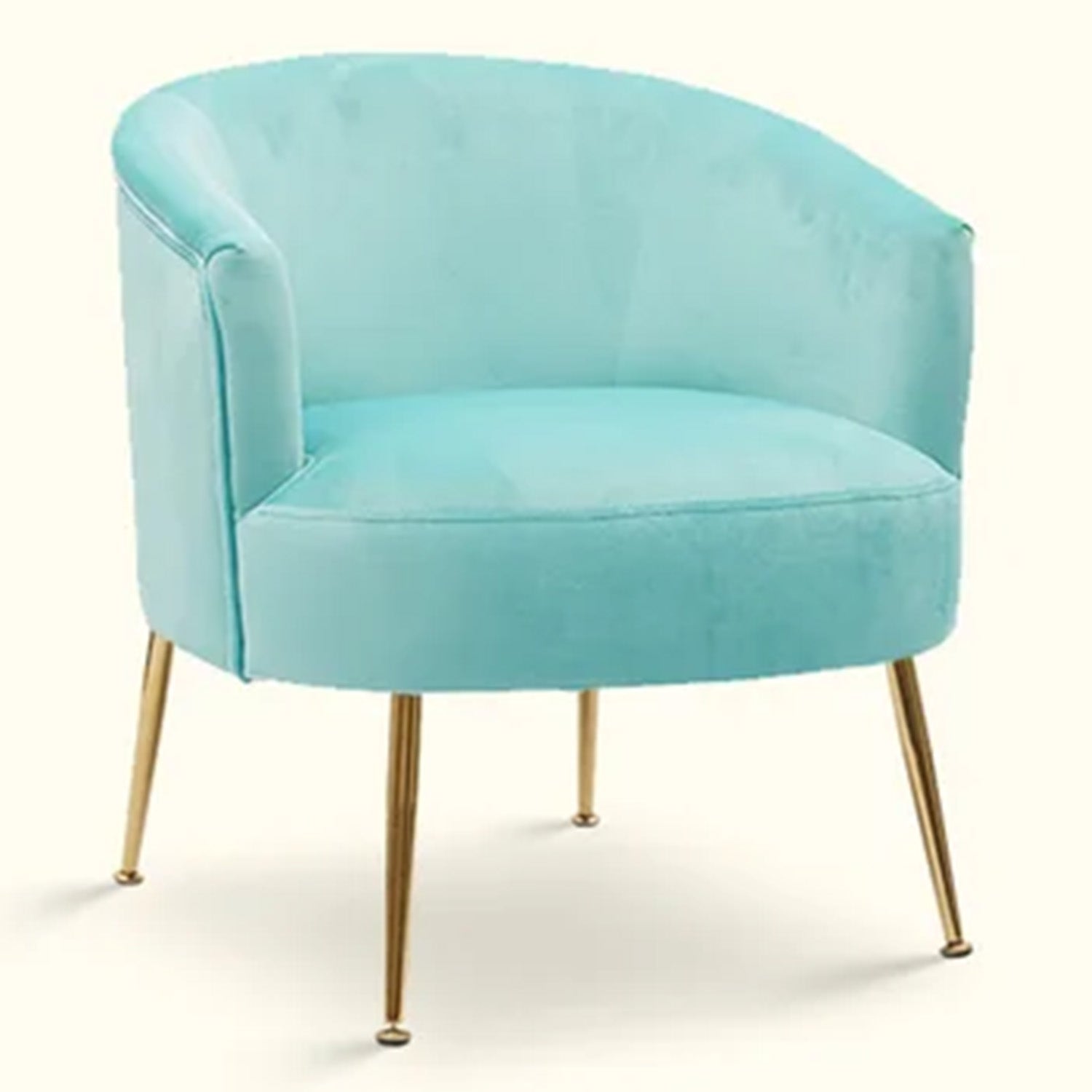 Royal Velvet Accent Chair Sky Blue