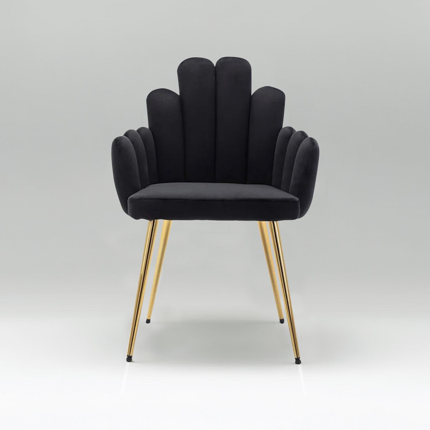 Art Deco Petals Chair Black