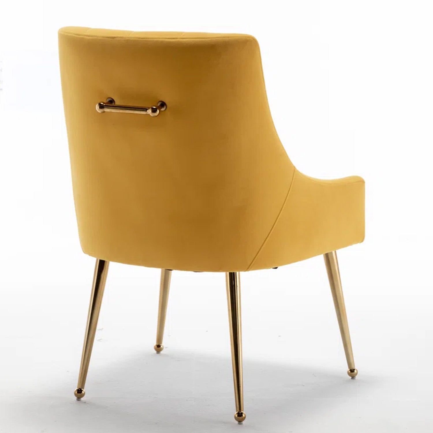 Glamorous Velvet Dining Chair Yellow