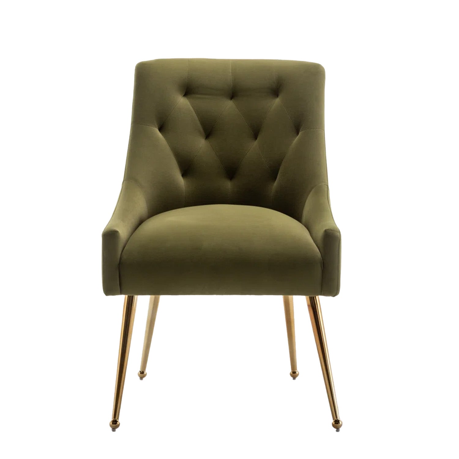 Glamorous Velvet Dining Chair Green