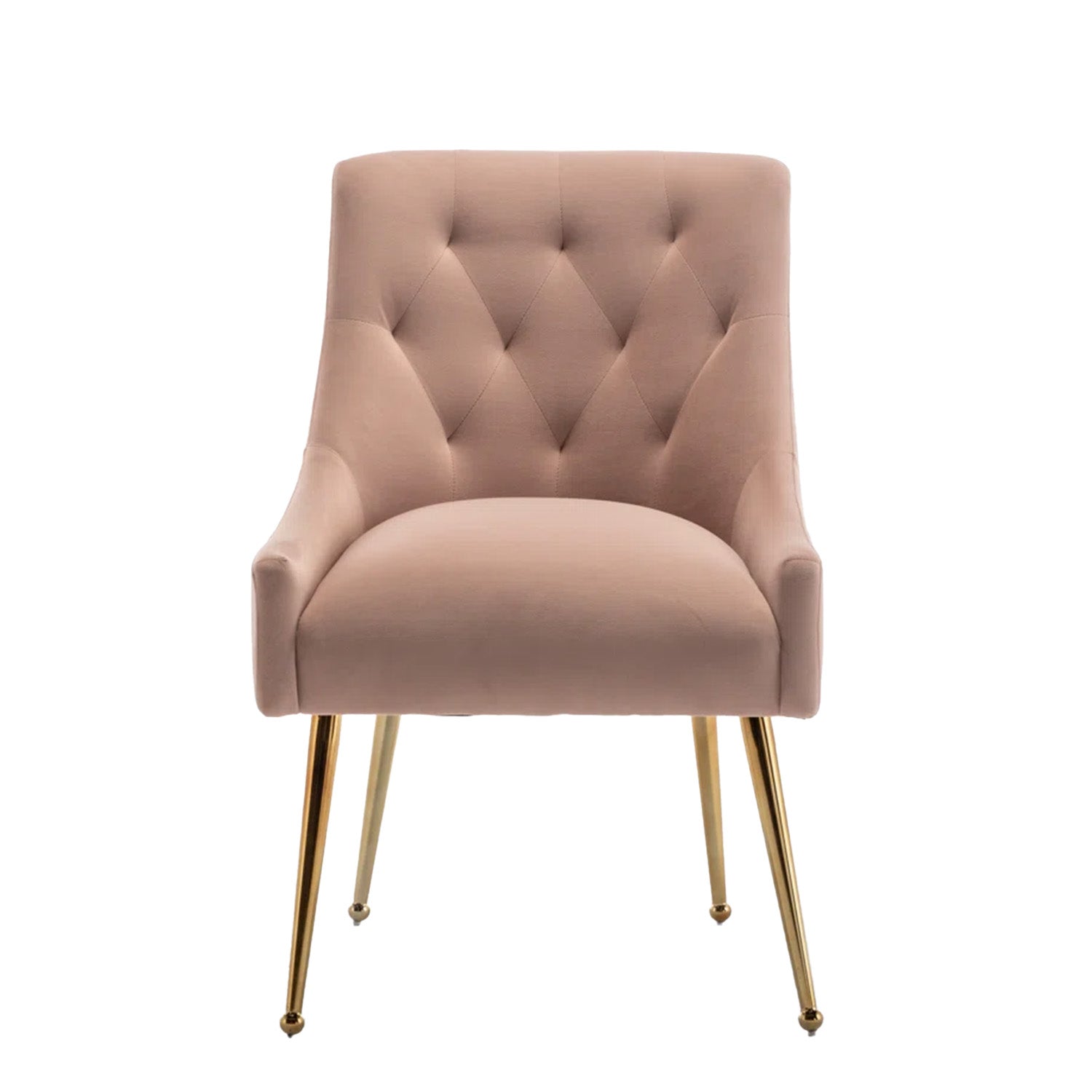 Glamorous Velvet Dining Chair Pink