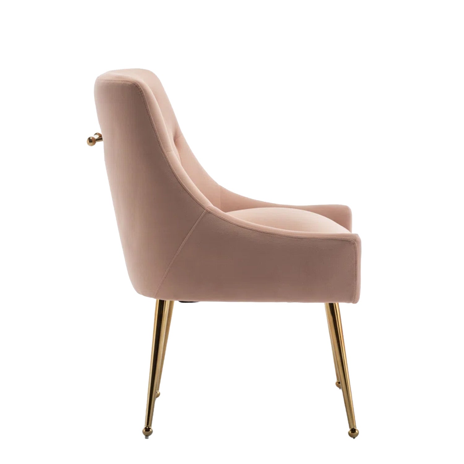 Glamorous Velvet Dining Chair Pink