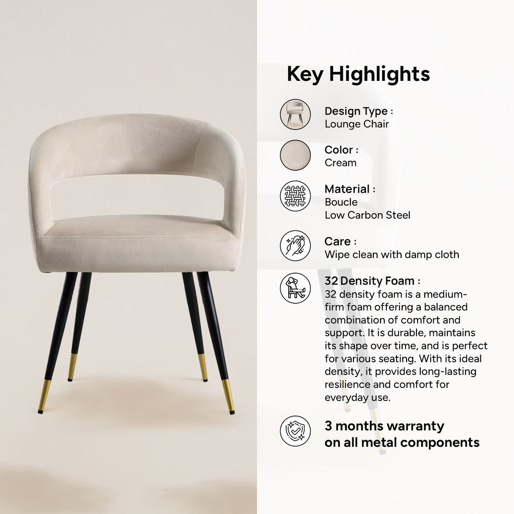 Italian Renaissance Style Chair Velvet Beige