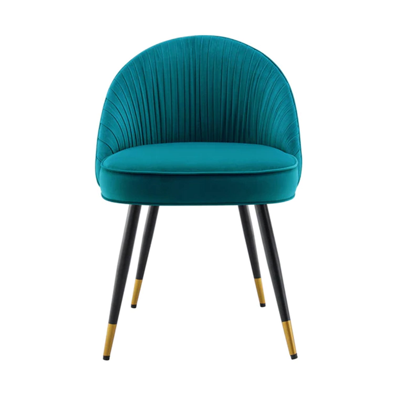 Minimalist Velvet Dining Table Chair Teal