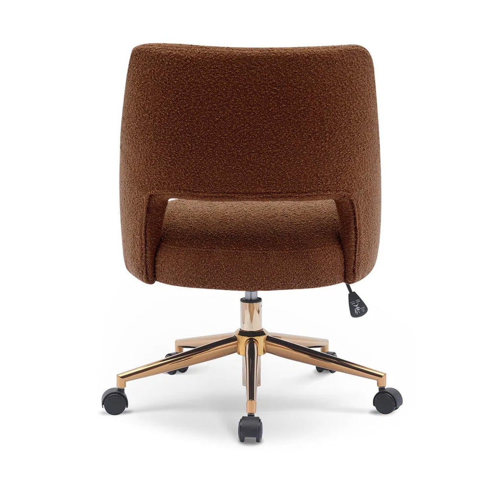 Boucle Office Chair With 360° Swivel - Tan|Nestroots | Nestroots
