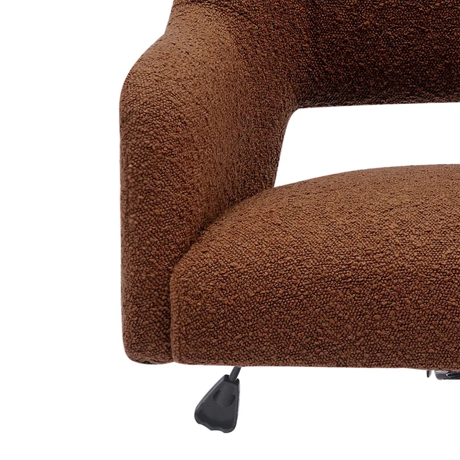 Boucle Office Chair With 360° Swivel - Tan|Nestroots | Nestroots