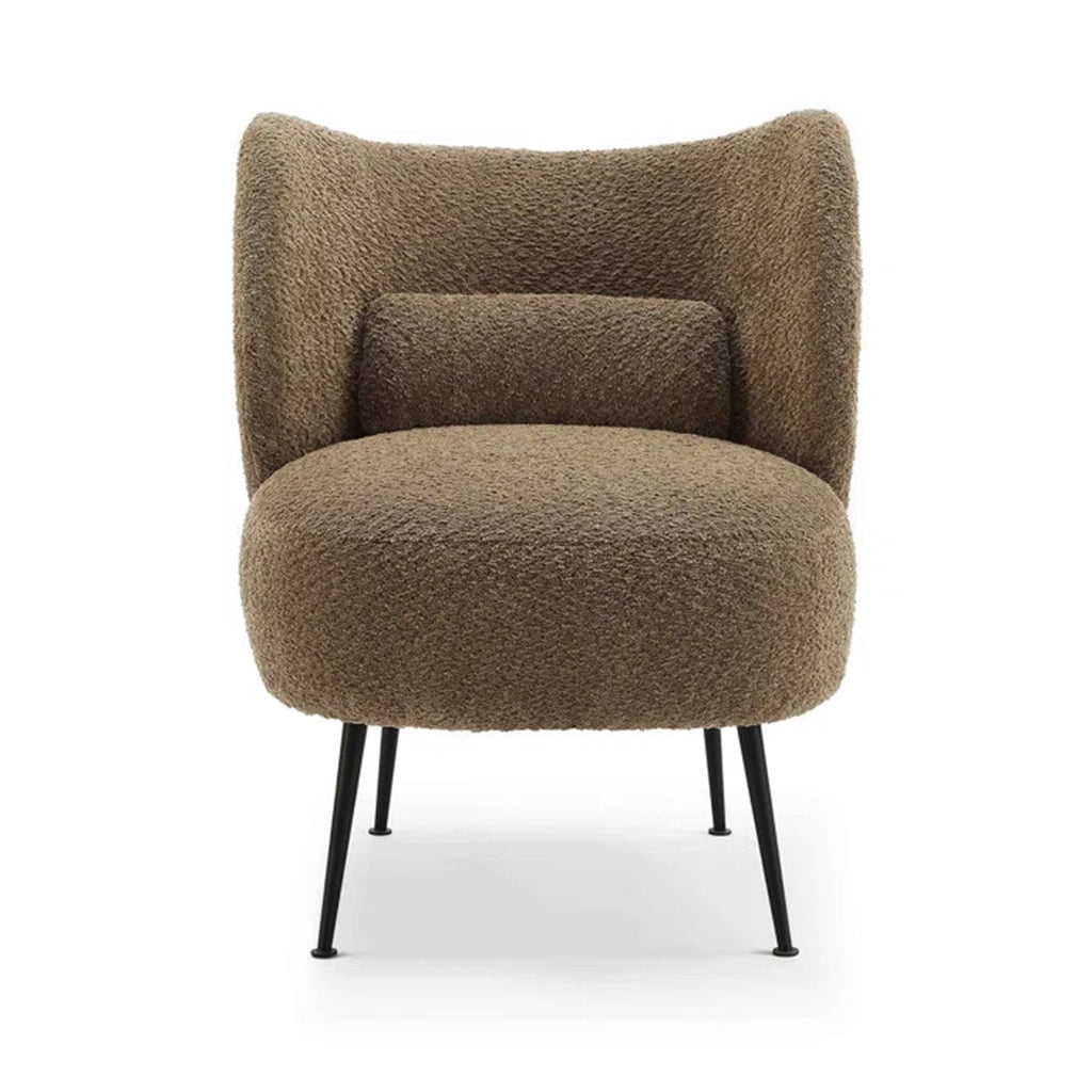 Comfy Latte Loopback Boucle Lounge Chair | Nestroots
