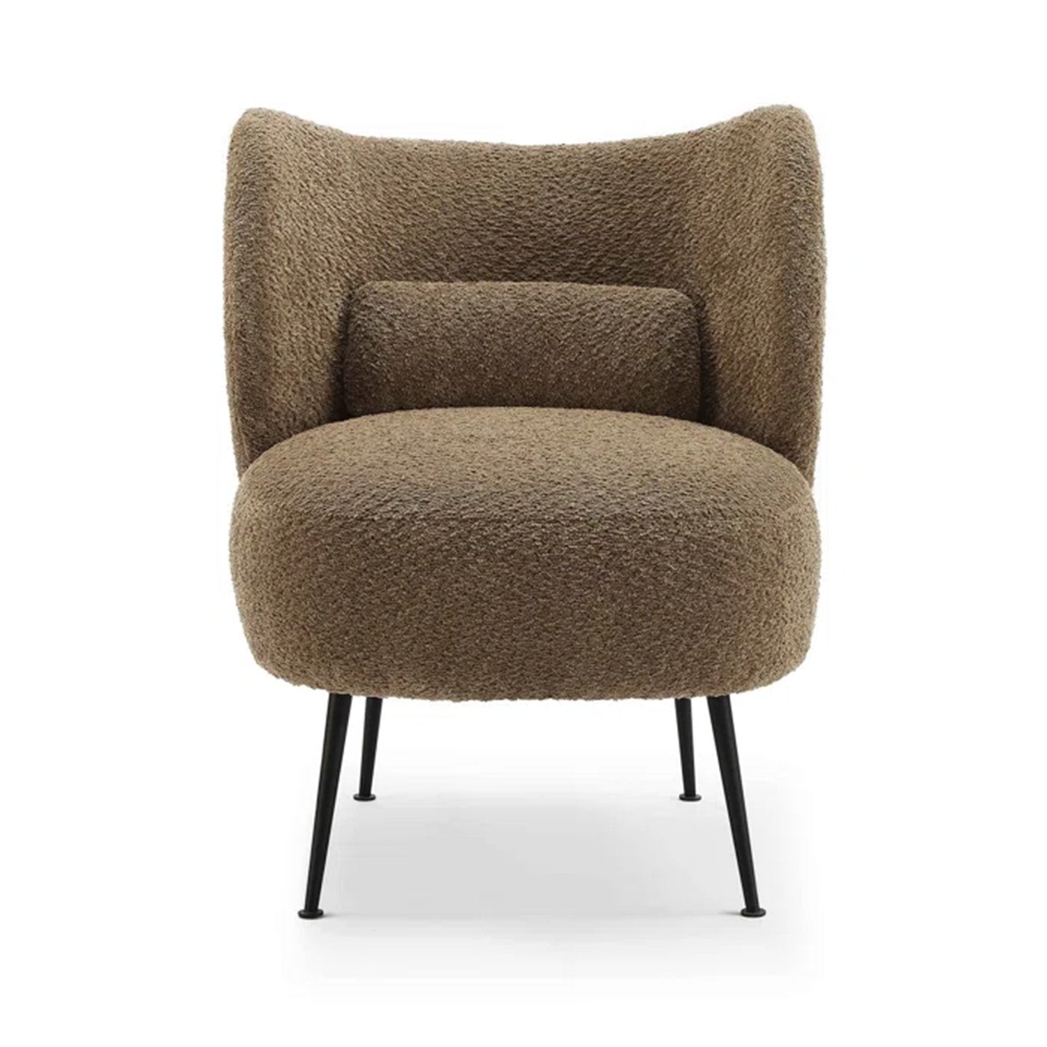 Comfy Latte Loopback Boucle Lounge Chair | Nestroots