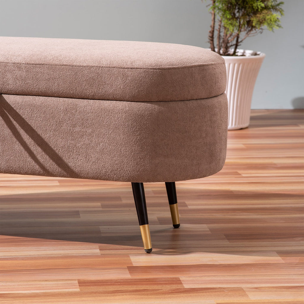 Beige Box Timeless Bench With Storage | Nestroots