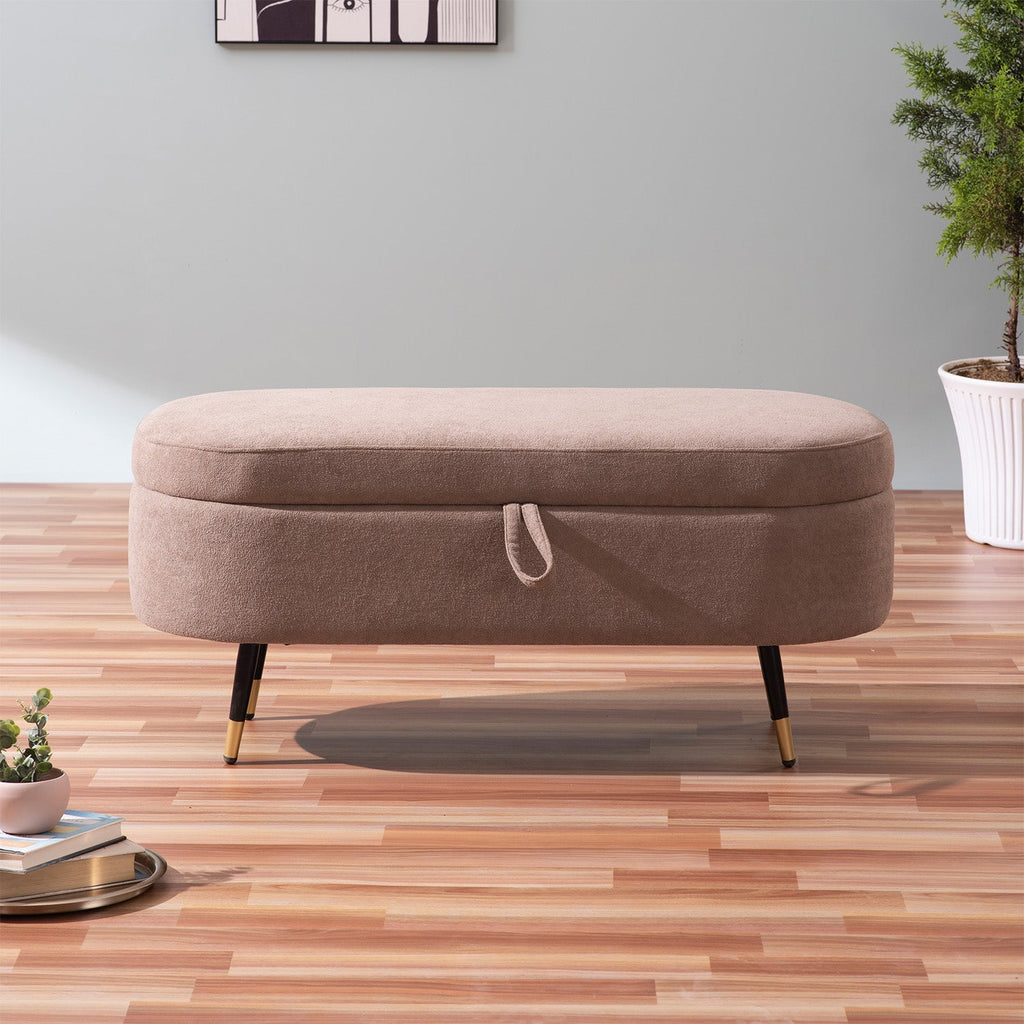 Beige Box Timeless Bench With Storage | Nestroots