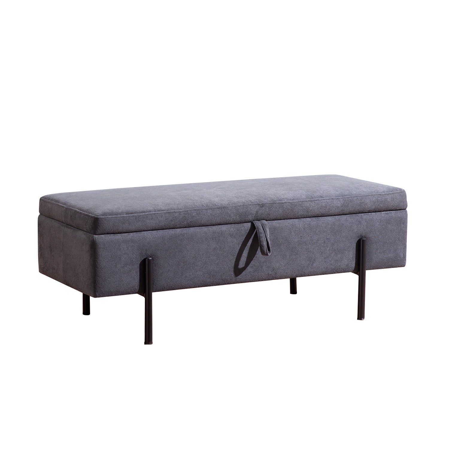 Elegant Grey Functional Flair Storage Bench | Nestroots