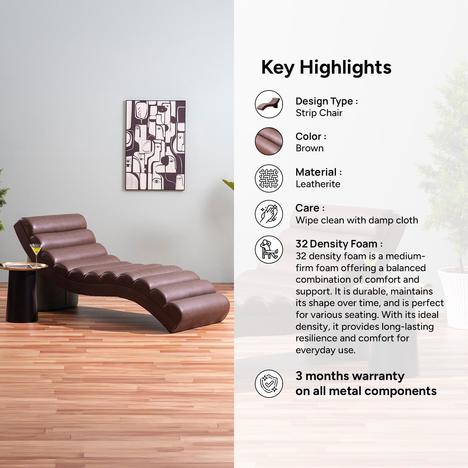 Cozy Reading Chaise Perfect for Nooks