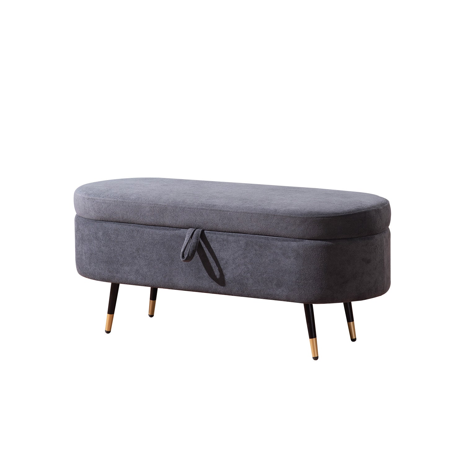 Smoky Daydream Ottoman Bench With Storage | Nestroots