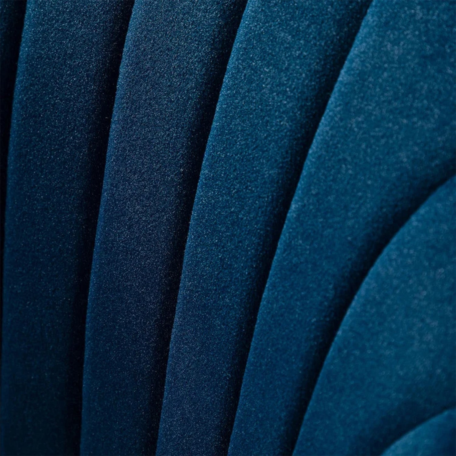 Luxurious Velvet Adjustable Office Chair With Sleek Armrest in Blue Color | Nestroots