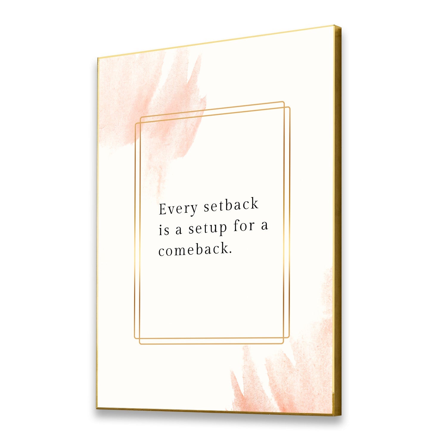 Empowering Comeback Canvas Wall Art Motivation Inspirational Quotes Printed Wall Painting