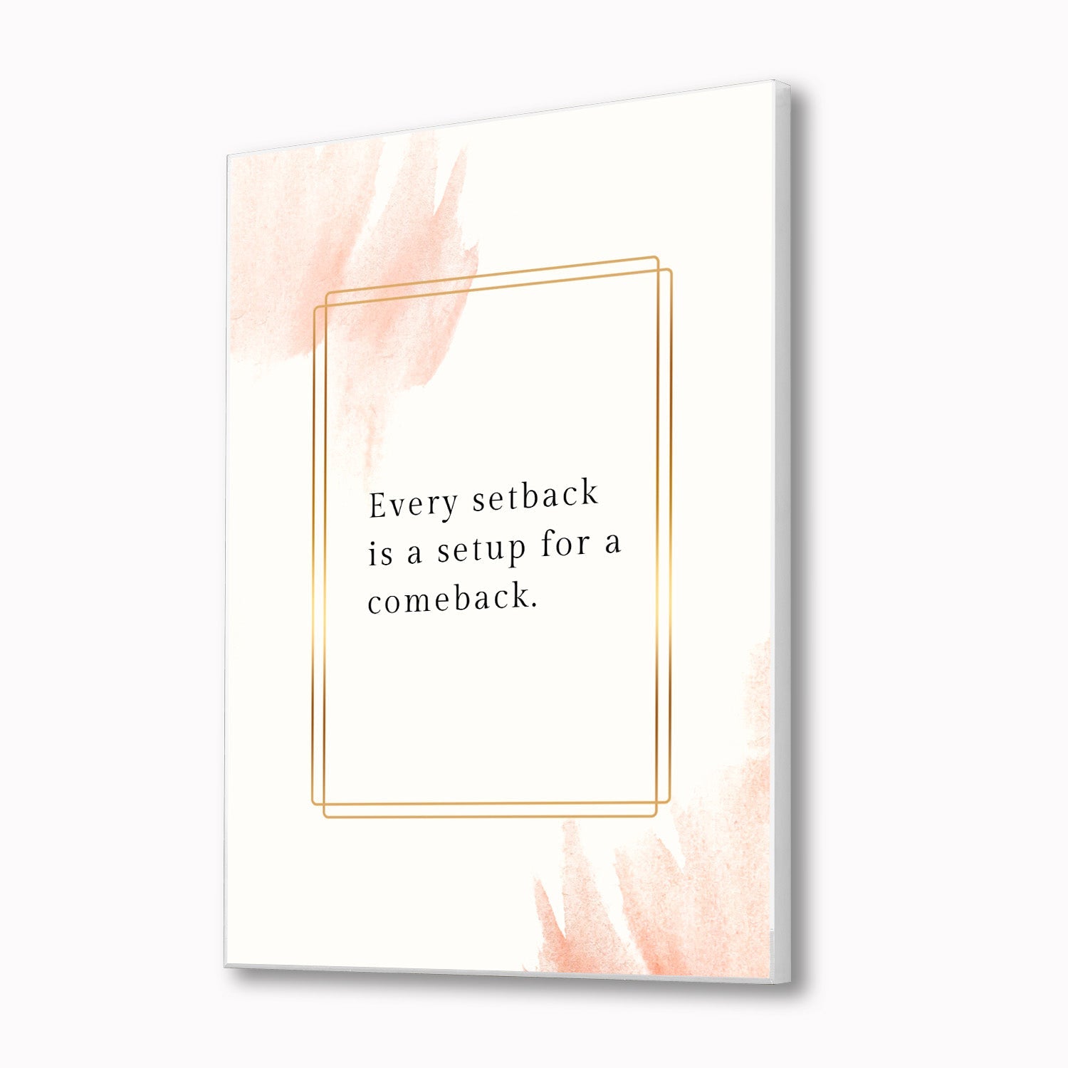 Empowering Comeback Canvas Wall Art Motivation Inspirational Quotes Printed Wall Painting