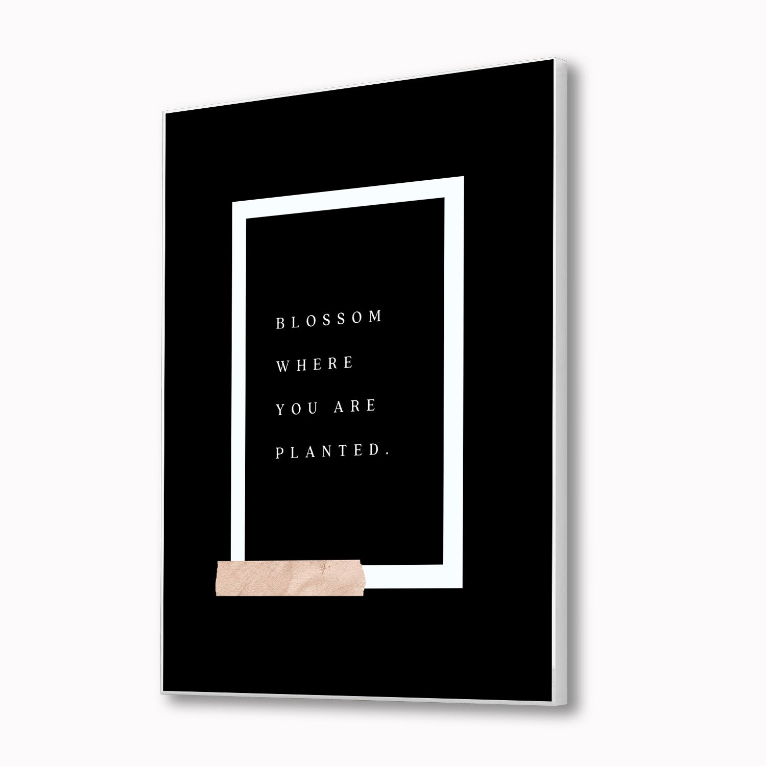 Bloom and Thrive Framed Canvas Art Motivation Inspirational Quotes Printed Wall Painting