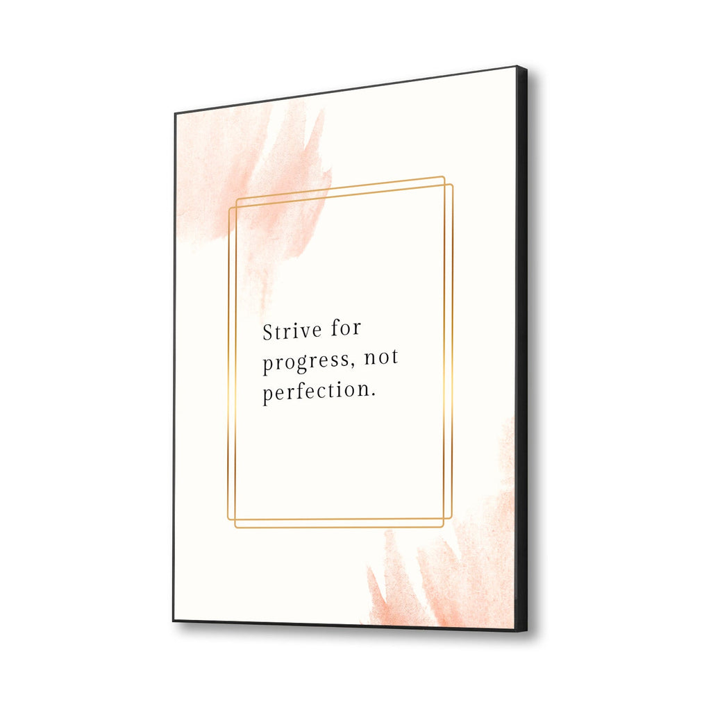 Prosperity Canvas: Elegant Wall Art Motivation Inspirational Quotes Printed Wall Painting