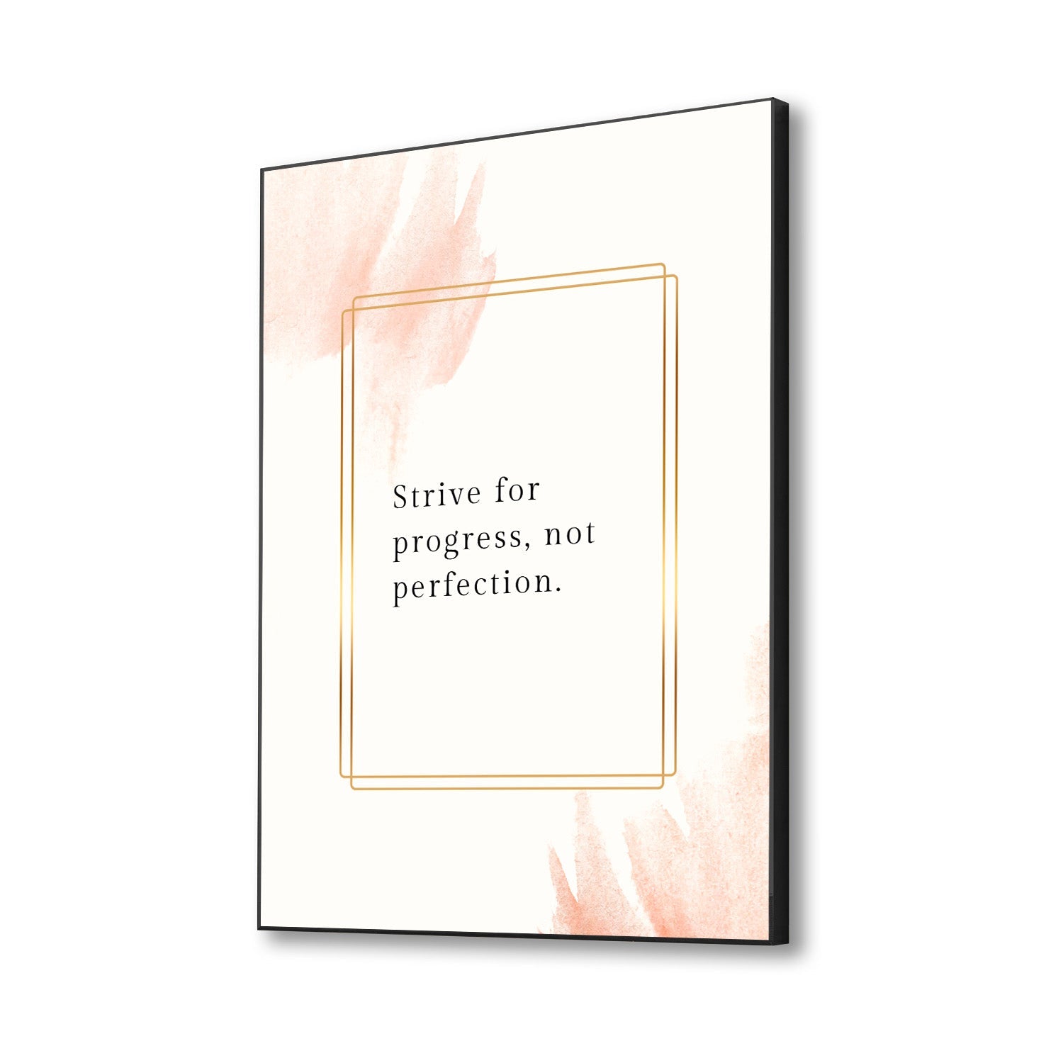 Prosperity Canvas: Elegant Wall Art Motivation Inspirational Quotes Printed Wall Painting