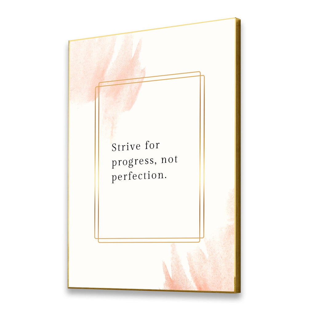 Prosperity Canvas: Elegant Wall Art Motivation Inspirational Quotes Printed Wall Painting