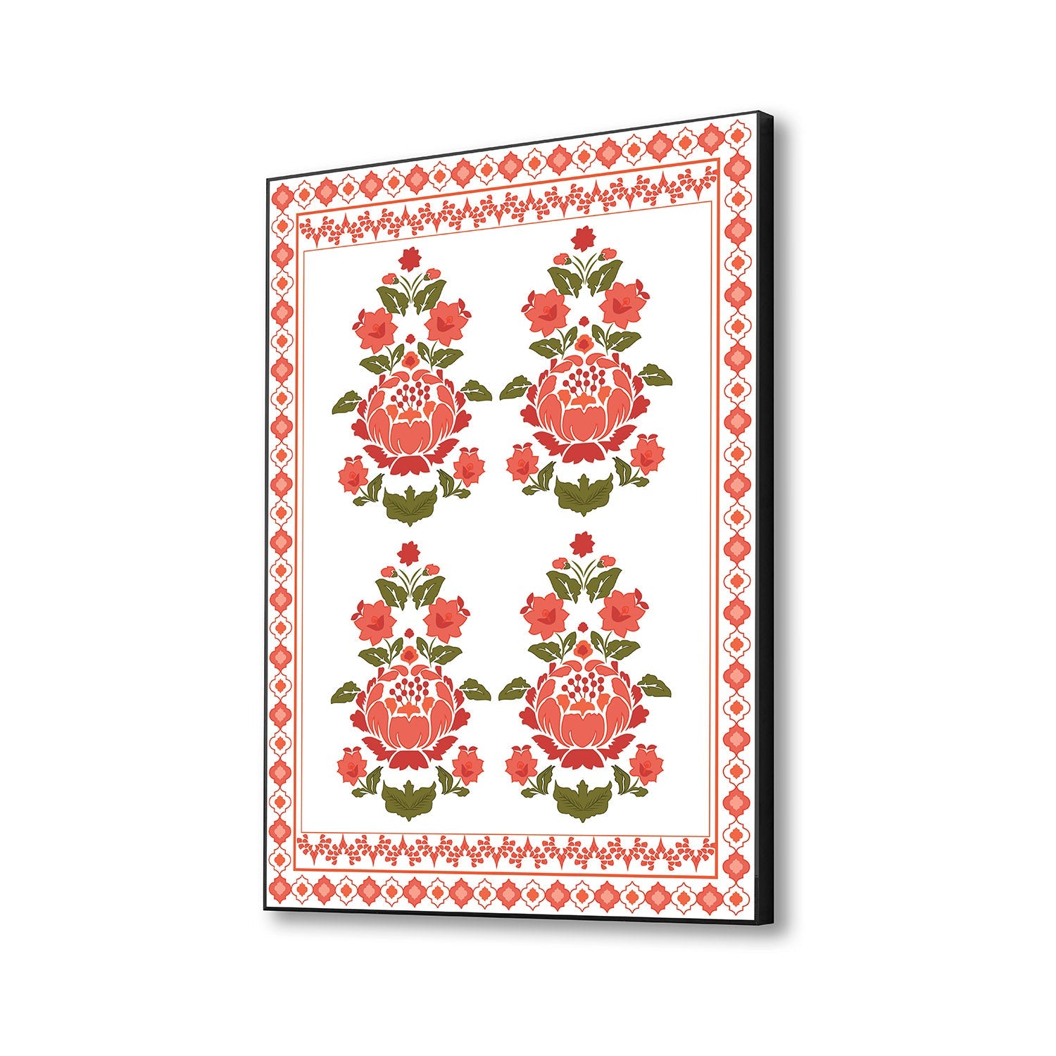 Elegant Floral Framed Art Print Canvas Art Wall Painting